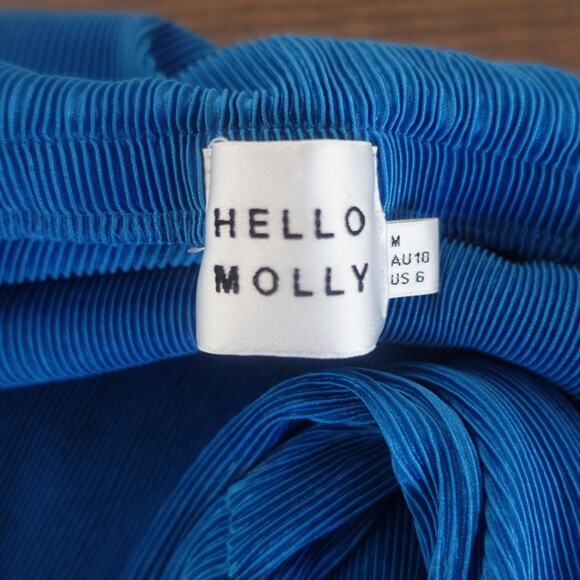 Hello Molly Blue Halter Mini Dress - Picture 5 of 9